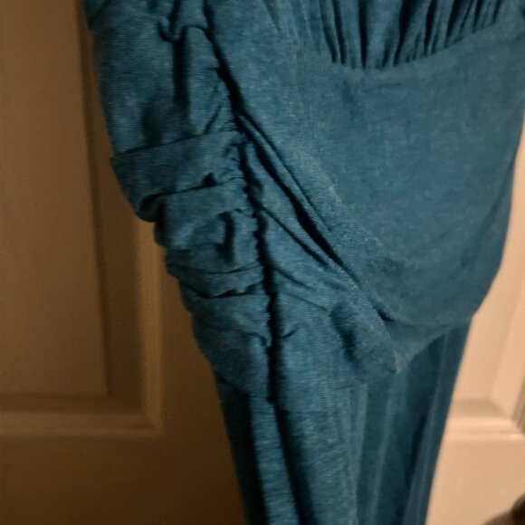 M.S.S.P Max Studio Specialty Products Greenblue Dress Size Large Long Preloved - Picture 11 of 11